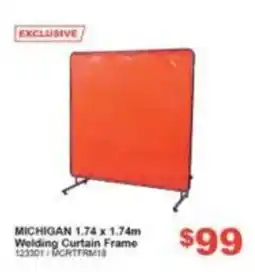 Total Tools Michigan Welding Curtain Frame offer