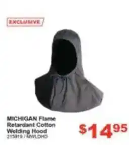 Total Tools Michigan Flame Retardant Cotton Welding Hood offer