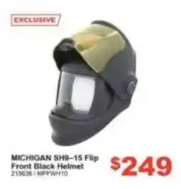 Total Tools Michigan SH9-15 Flip Front Black Helmet offer