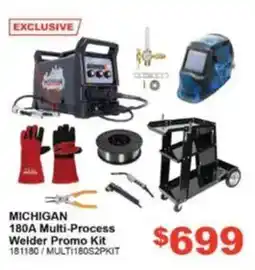 Total Tools Michigan 180A Multi-Process Welder Promo Kit offer