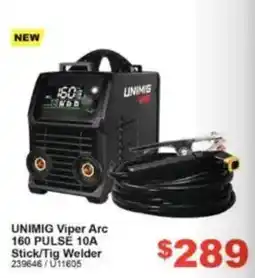 Total Tools UNIMIG Viper Arc 160 PULSE 10A Stick/Tig Welder offer