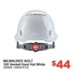 Total Tools Milwaukee Bolt 100 Vented Hard Hat White offer