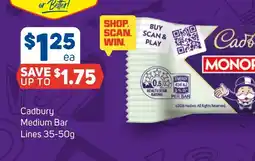 Foodland Cadbury Medium Bar offer