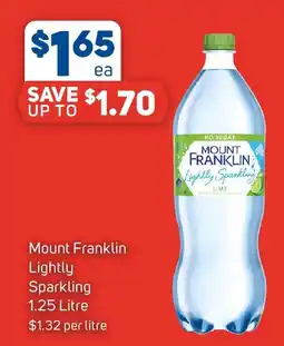 Foodland Mount Franklin Lightly Sparkling offer