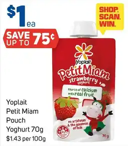 Foodland Yoplait Petit Miam Pouch Yoghurt offer