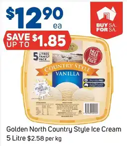Foodland Golden North Country Style Ice Cream offer