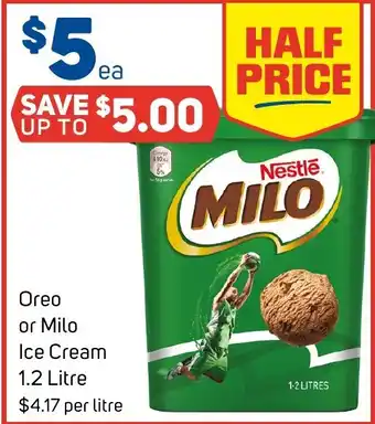 Oreo or Milo Ice Cream