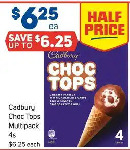 Foodland Cadbury Choc Tops Multipack offer