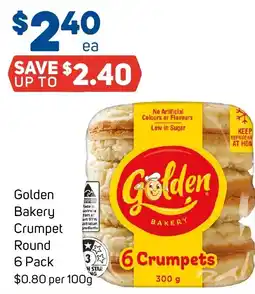 Foodland Golden Bakery Crumpet Round offer