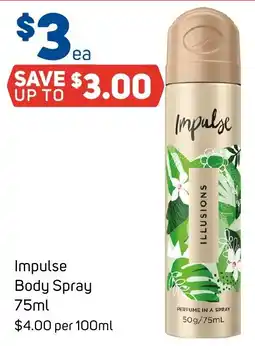 Foodland Impulse Body Spray offer
