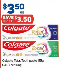 Foodland Colgate Total Toothpaste offer