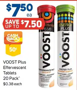 Foodland VOOST Plus Effervescent Tablets offer