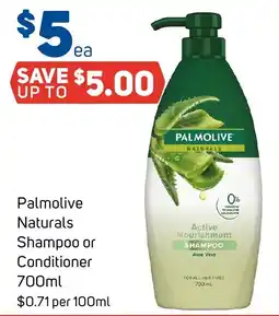 Foodland Palmolive Naturals Shampoo or Conditioner offer
