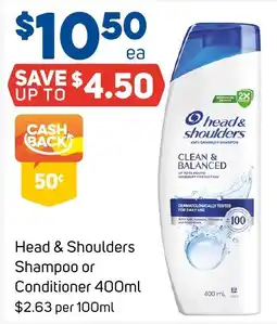 Foodland Head & Shoulders Shampoo or Conditioner offer