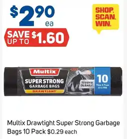 Foodland Multix Drawtight Super Strong Garbage Bags offer