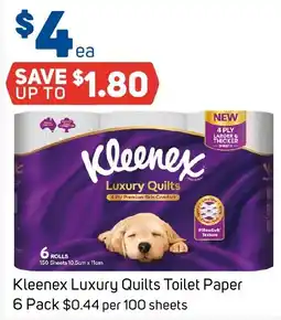 Foodland Kleenex Luxury Quilts Toilet Paper offer