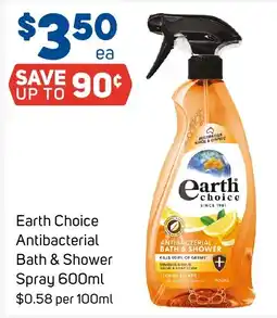 Foodland Earth Choice Antibacterial Bath & Shower Spray offer
