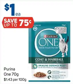 Foodland Purina One Coat & Hairball offer