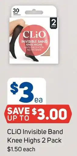 Foodland CLiO Invisible Band Knee Highs offer