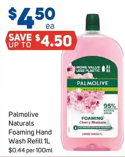 Foodland Palmolive Naturals Foaming Hand Wash Refill offer