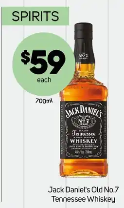 Foodland Jack Daniel's Old No.7 Tennessee Whiskey offer
