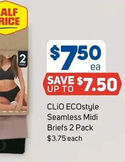 Foodland CLIO ECOstyle Seamless Midi Briefs 2 Pack offer