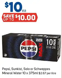 Foodland Pepsi, Sunkist, Solo or Schweppes Mineral Water offer