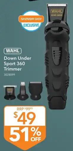 Shaver Shop Wahl Down Under Sport 360 Trimmer offer