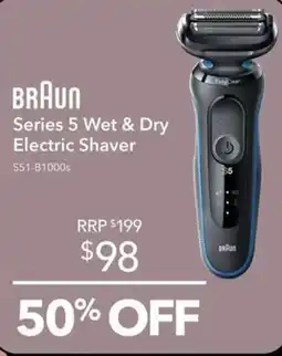 Shaver Shop Braun Series 5 Wet & Dry Electric Shaver offer