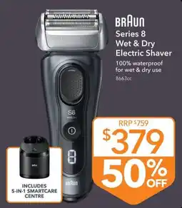 Shaver Shop Braun Series 8 Wet & Dry Electric Shaver offer