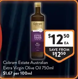 Foodworks Cobram Estate Australian Extra Virgin Olive Oil offer
