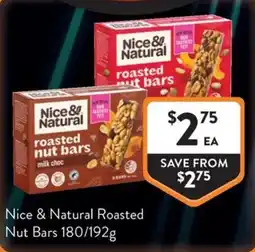 Foodworks Nice & Natural Roasted Nut Bars offer