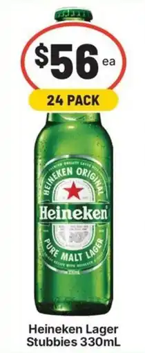 IGA Liquor Heineken Lager Stubbies offer