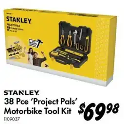 Bunnings Stanley 38 Pce 'Project Pals' Motorbike Tool Kit offer
