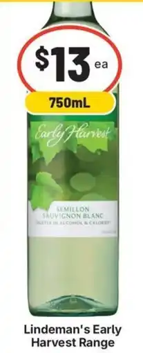 IGA Liquor Lindeman's Early Harvest Range offer