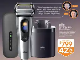 Shaver Shop Braun NEVO Wet & Dry Electric Shaver offer