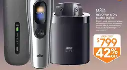Shaver Shop Braun NEVO Wet & Dry Electric Shaver offer