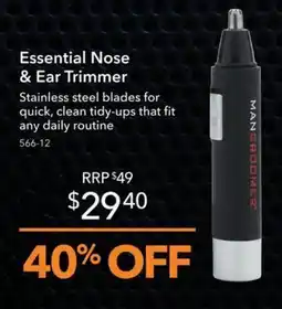 Shaver Shop Essential Nose & Ear Trimmer MAN GROOMER offer