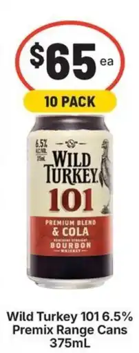 IGA Liquor Wild Turkey 101 Premix Range Cans offer