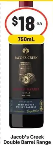 IGA Liquor Jacob's Creek Double Barrel Range offer