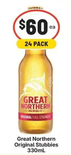 IGA Liquor Great Northern Original Stubbies offer