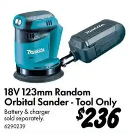 Bunnings Makita 18V 123mm Random Orbital Sander offer