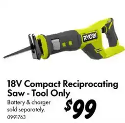 Bunnings Ryobi 18V Compact Reciprocating Saw offer