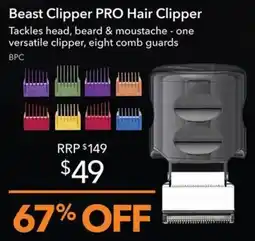 Shaver Shop Beast Clipper PRO Hair Clipper offer