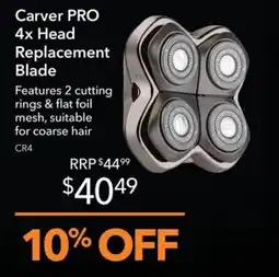 Shaver Shop Carver PRO 4x Head Replacement Blade offer