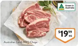 Foodworks Australian Lamb BBQ Chops offer
