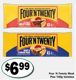 Friendly Grocer Four 'N Twenty Meat Pies Varieties offer