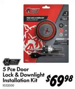 Bunnings Full Boar 5 Pce Door Lock & Downlight Installation Kit offer