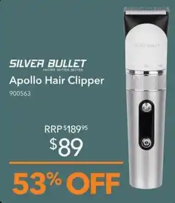 Shaver Shop Silver Bullet Apollo Hair Clipper offer