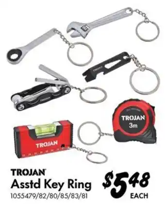 Trojan Asstd Key Ring